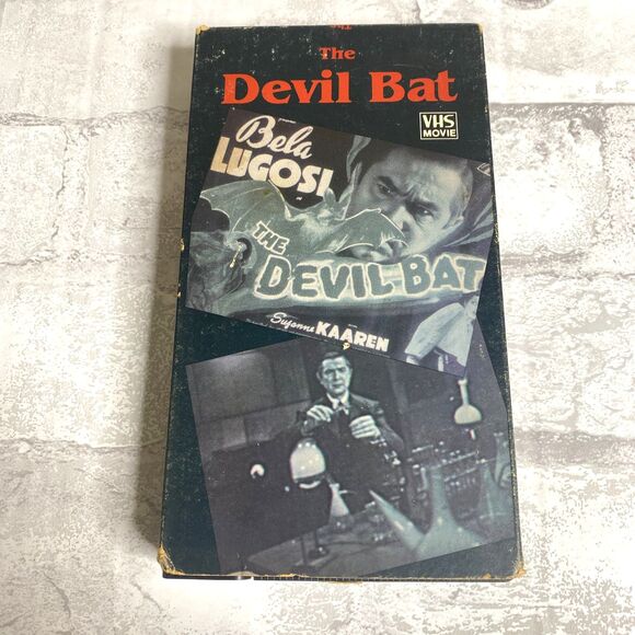 The Devil Bat Bela Lugosi 1985 VHS Black and White Horror Classic 69 Minutes - Picture 1 of 7